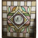 A Victorian stained glass panel
