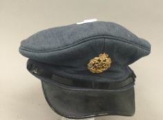A RAF peaked hat