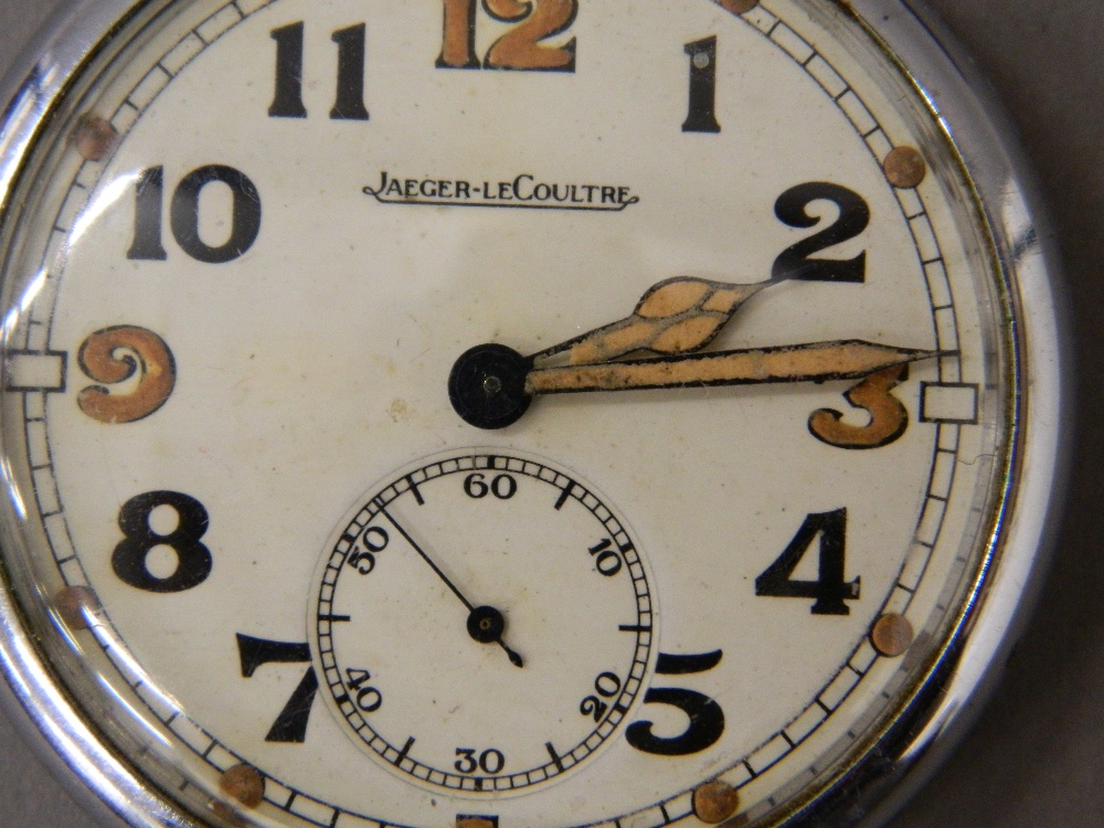 A WWII Jaeger LeCoultre pocket watch - Image 4 of 6