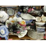 A quantity of decorative ceramics, including Copelands, Spode Italian,