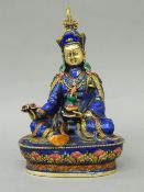A decorated model of Buddha