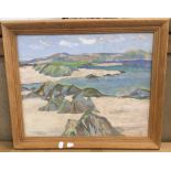 Scottish Beach Scene, oil on canvas,