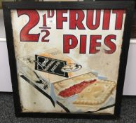 A Lyons' Fruit Pies enamel sign