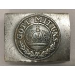 A WWI German belt buckle,