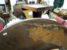 A Victorian mahogany tilt top centre table