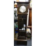 An early 20th century oak longcase clock