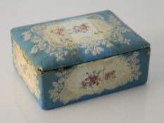 A 19th century enamel box