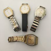 Four gentleman's wristwatches