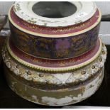 A 19th century porcelain pedestal