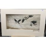 LEON DANCHIN (1887-1939) French, Oiseaux, limited edition etching, signed and numbered 167/500,