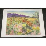 FREDERICK GORE RA, Sunflowers, limited edition,