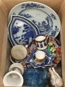 A quantity of 18th century and later Chinese and English decorative porcelain