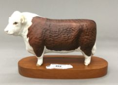 A Beswick model of a bull