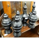 A quantity of oversized chess pieces