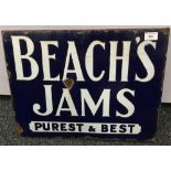 A Beach's Jams enamel sign