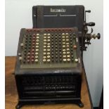 A Burroughs adding machine