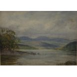 Attributed to HENRY STANNARD, Loch Scene, watercolour,