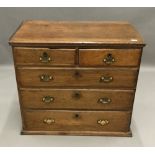 A George III oak chest of drawers