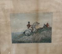 Two Alken hunting prints: Essex to Wit; and By the Lord Harry My Chesnut Horse can almost fly,