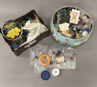 A collection of vintage buttons