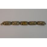 A Carsi citrine set bracelet