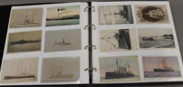 A postcard album,