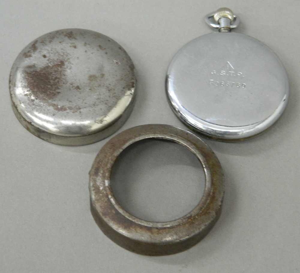 A WWII Jaeger LeCoultre pocket watch - Image 6 of 6
