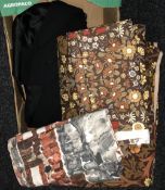 A quantity of vintage material, etc.