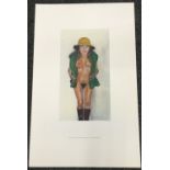 SIR PETER BLAKE RA, costume life drawing, Yellow Hat, print,