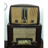 A vintage GEC bakelite radio and another bakelite radio