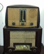 A vintage GEC bakelite radio and another bakelite radio