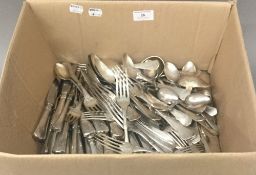 A quantity of 800 silver cutlery (approximately 84 troy ounces of weighable silver)
