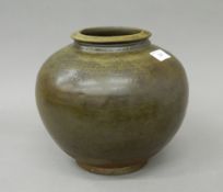 A Chinese Yuan tea dust glaze pot