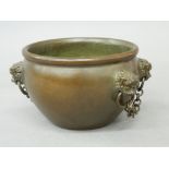 A Chinese bronze censer