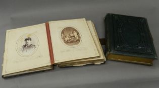Two Victorian photo albums with scenes of British settlers in South America