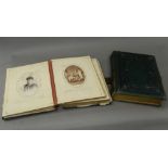 Two Victorian photo albums with scenes of British settlers in South America