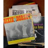 A collection of vintage jazz records
