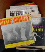 A collection of vintage jazz records