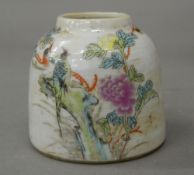 A small Chinese porcelain ink pot