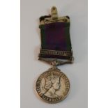 An Elizabeth II campaign medal with Northern Ireland bar 24454664 GNR K P BURGESS RA