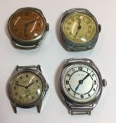 Four gentleman's vintage wristwatches