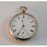 A silver pocket watch