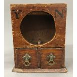 A Victorian oak ballot box