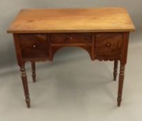 A 19th century mahogany lowboy