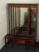 A Victorian satinwood banded rosewood display cabinet