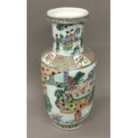 A 19th century Chinese famille verte vase