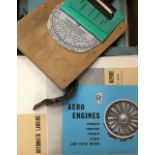 A box of aeronautic ephemera, etc.