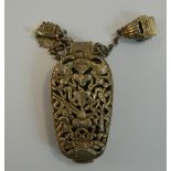 A Chinese chatelaine bottle
