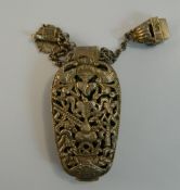 A Chinese chatelaine bottle