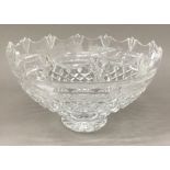 A Waterford cut crystal glass bowl